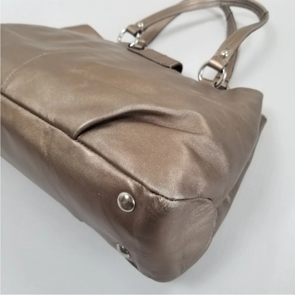 Coach SoHo Metallic Bronze Shoulder Bag - Picture 8 of 14